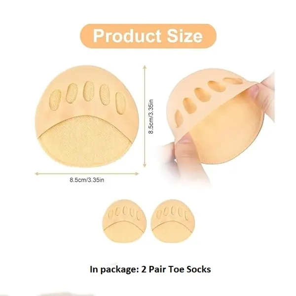 2_Pair_Women's_Toe_Cover_Liner_Socks