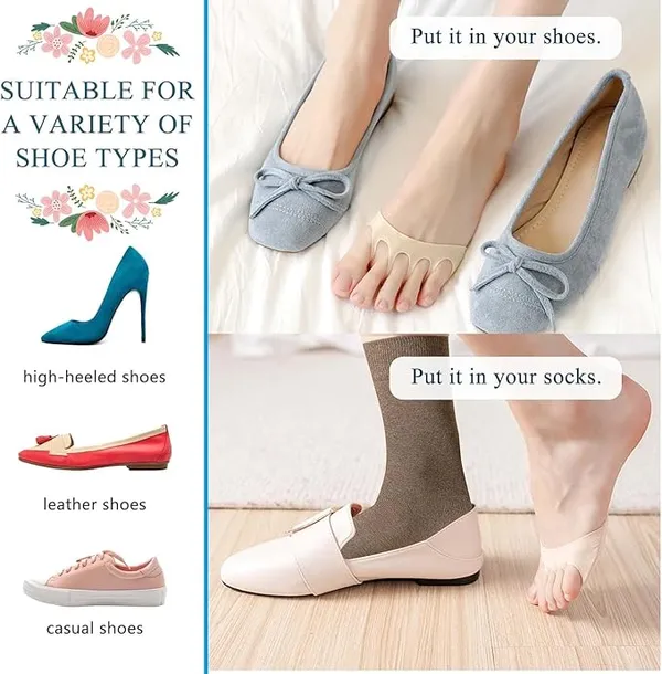 2_Pair_Women's_Toe_Cover_Liner_Socks