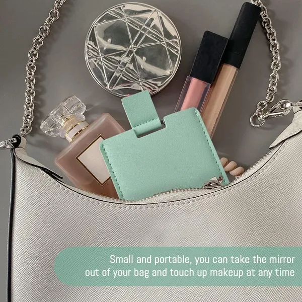 Compact_Hand_Square_Mirror_Cosmetic_Tool_(Green)