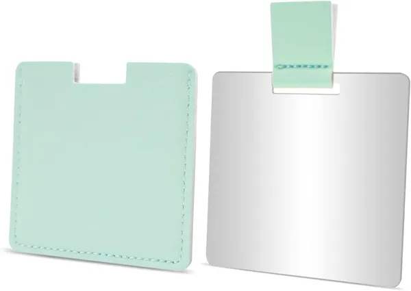 Compact_Hand_Square_Mirror_Cosmetic_Tool_(Green)