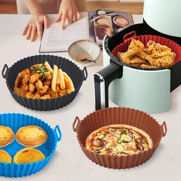 Silicone_Air_Fryer_Liner_8_Inch_(Pack_of_2)_|_Reusable_Non-Stick_Basket_Tray_with_Handles.