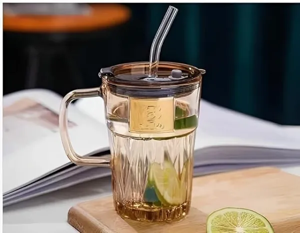 Brown_Glass_Sipper_Tumbler_With_Lid_&_Straw_For_�??Adult_Pack_Of_1