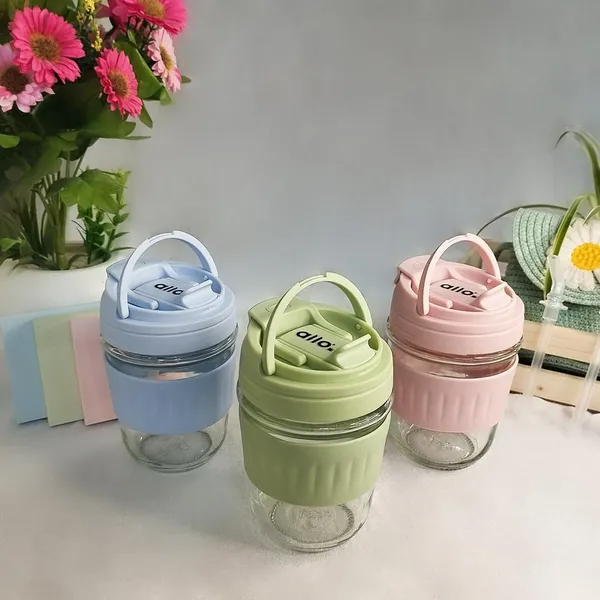 Glass_Reusable_Leakproof_Anti_Slip_Mug_Sipper_Tumbler_With_Straw_&_Anti_Spill_Lid_For_�??Adult