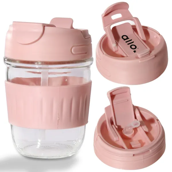 Glass_Reusable_Leakproof_Anti_Slip_Mug_Sipper_Tumbler_With_Straw_&_Anti_Spill_Lid_For_�??Adult