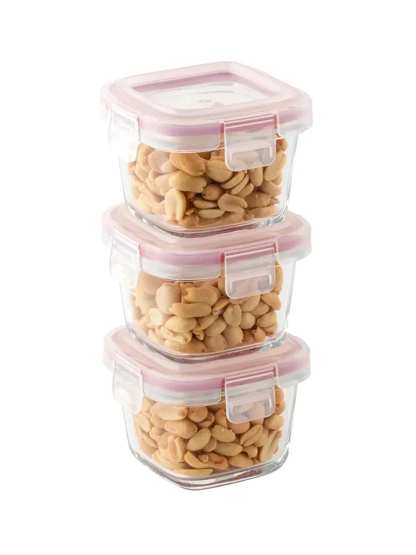 Lock_Me_Up_Glass_Heat_Resistant_Borosilicate_Glass_Container_Set_of_3,_160ml_-_Square,