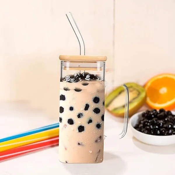 Square_Glass_Mug_with_lid_n_straw