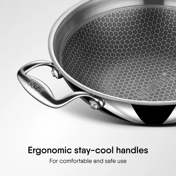 Artisan_Hybrid_1.6_L,_20_cm_Triply_Non_Stick_Kadai_with_Lid,_Stainless_Steel_Kadai_for_Cooking,_Triply_Kadhai_Metal_Spatula_Friendly,_Induction_&_Gas_Stove_Compatible