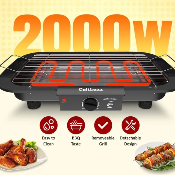 Black_Smokeless_Portable_Electric_Barbeque_Grill_With_Adjustable_Temperature_For_Adult_Pack_Of_1