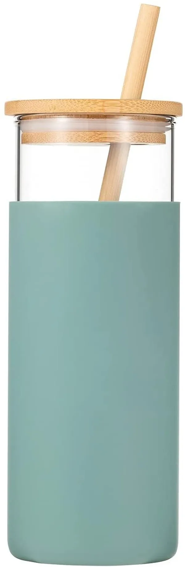 Glass_sipper_with_silicon_grip_and_bamboo_wooden_lid_with_bamboo_straw_pack_of_1