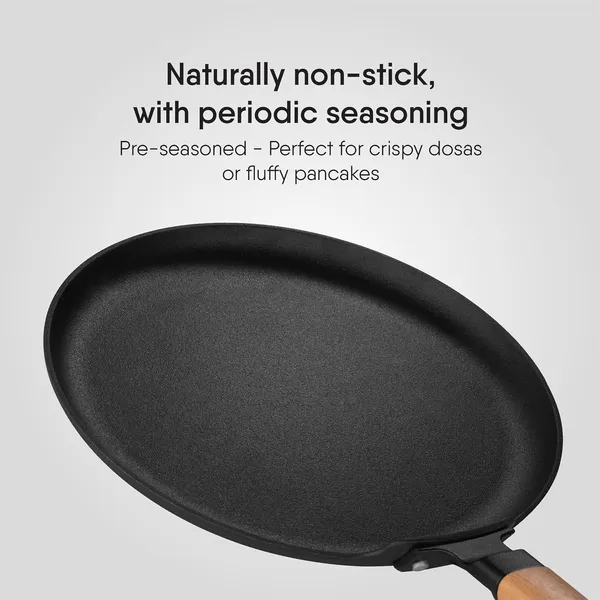 Blacksmith_Signature_Dosa_Tawa_|_Flat_Cast_Iron_Pan_for_Dosas,_Pancakes,_Chilas,_and_More_|_Pre-Seasoned,_Induction_&_Gas_Compatible_|_Beechwood_Handle_|_30cm