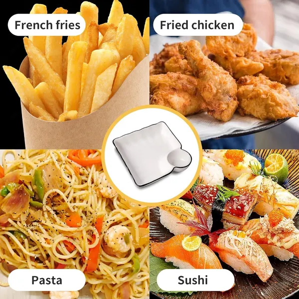 White_Ceramic_Salad_Plate_Cute_Plate_Plate_For_�??Adult_Pack_Of_2
