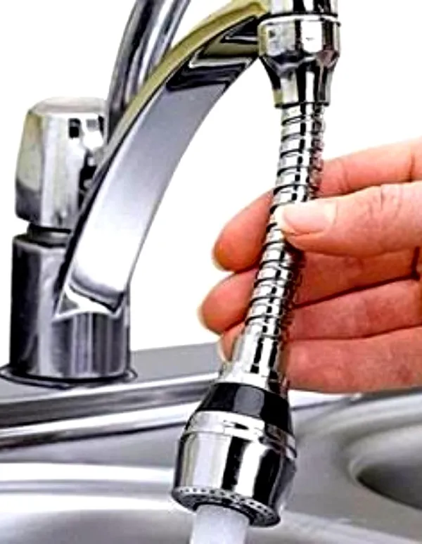Silver_�??Stainless_Steel,_Flexible_Water_Saving_Nozzle_Faucet_Sprayer_For_�??Adult_Pack_Of_1