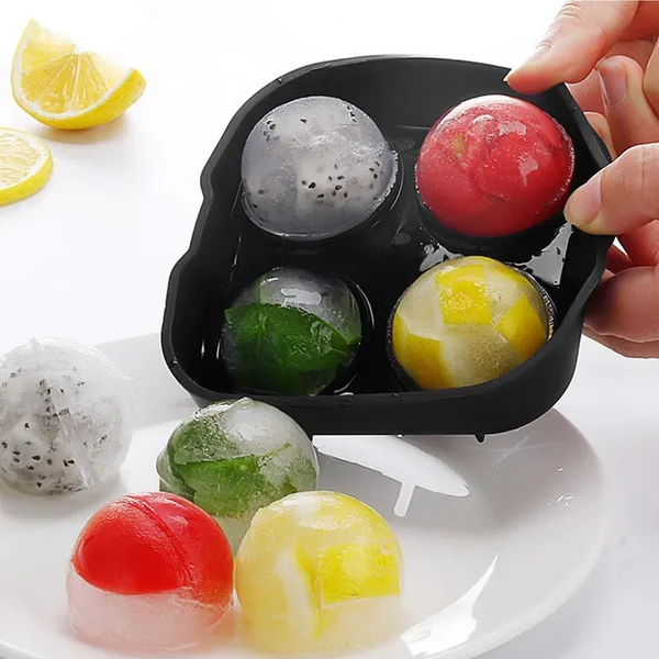 Silicone_Bpa_Free_Fda_Approved_Reusable_Flexible_Ice_Ball_Tray_Of_4_Round_Spheres_For_Adult_Pack_Of_1