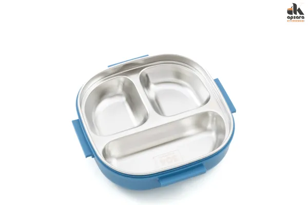Kids_Lunch_Box_|_Stainless_Steel_3-Compartment_Tiffin_with_Leak-Proof_Lid_|_BPA-Free_|_Spoon_&_Sauce_Container_Included_|_Ideal_for_School_&_Travel_(Blue-Yellow)