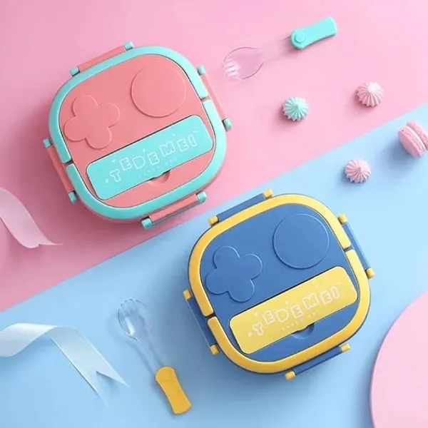 Kids_Lunch_Box_|_Stainless_Steel_3-Compartment_Tiffin_with_Leak-Proof_Lid_|_BPA-Free_|_Spoon_&_Sauce_Container_Included_|_Ideal_for_School_&_Travel_(Blue-Yellow)