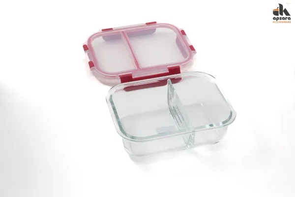 Microwave_Safe_Office_Two_Compartment_Lunch_Box_Set_|_Borosilicate_Glass_|_Safety_Lock_Airtight_Tiffin_Containers_(580ml_|_Transparent)