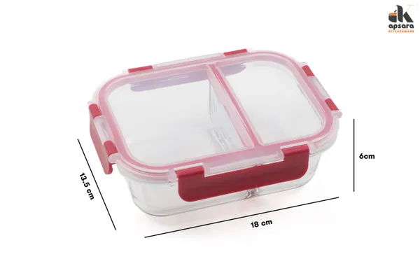 Microwave_Safe_Office_Two_Compartment_Lunch_Box_Set_|_Borosilicate_Glass_|_Safety_Lock_Airtight_Tiffin_Containers_(580ml_|_Transparent)