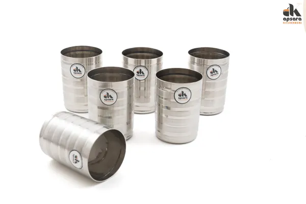 Premium_Stainless_Steel_water_Glass_Set_Ribbs_Mirror_Finish_Set_of_6pcs
