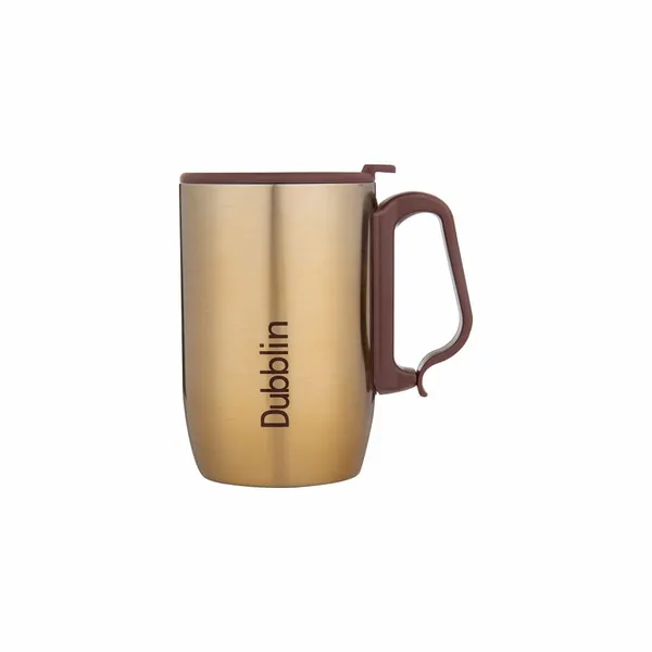 DUBBLIN_Refresh_Unbreakable_Double_Wall_Insulated_with_Handle_and_Lid,_Wide_Mouth_Keeps_beverages_Hot_&_Cold,_White_Stainless_Steel_Coffee_Mug__(350_ml)