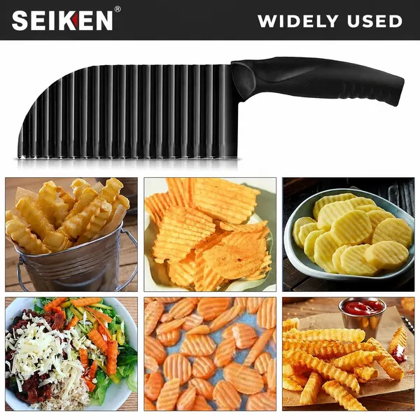 SEIKEN_Crinkle_Cutter_Knife_for_Vegetables_&_Fruits_|_Stainless_Steel_Wavy_Blade_Cutter_for_Salad,_French_Fries,_Potato_Chips_&_Veggies.