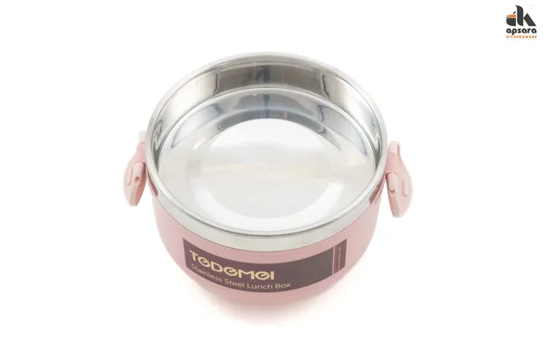 Round_Stainless_Steel_Lunch_Box_|_Dual-Layer_Design_with_Inner_Tray,_Small_Dip_Container_&_Spoon_|_BPA-Free,_Leak-Proof,_Durable_|_Ideal_for_School,_Office_&_Travel