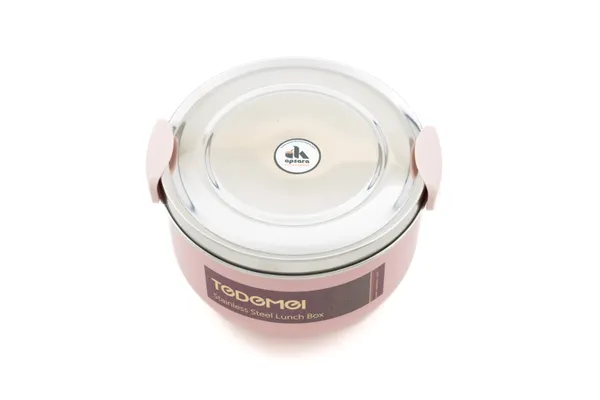 Round_Stainless_Steel_Lunch_Box_|_Dual-Layer_Design_with_Inner_Tray,_Small_Dip_Container_&_Spoon_|_BPA-Free,_Leak-Proof,_Durable_|_Ideal_for_School,_Office_&_Travel