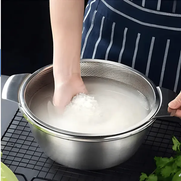 SEIKEN_Quick_Drain_Stainless_Steel_Colander_Basket