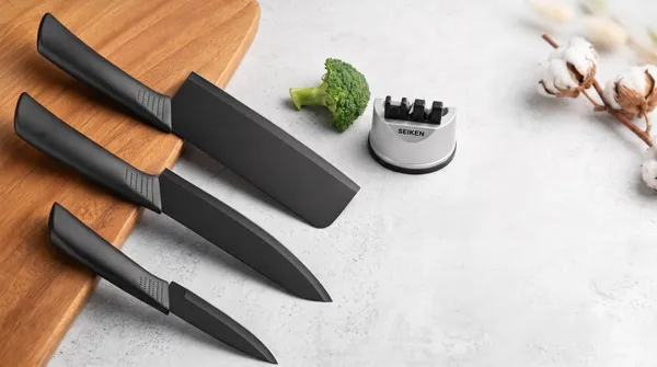 SEIKEN_Ultra-Sharp_Black_Ceramic_Knife_Set_(3-Piece)_with_Compact_Multi-Stage_Precision_Sharpener_|_Non-Slip_Ergonomic_Handles