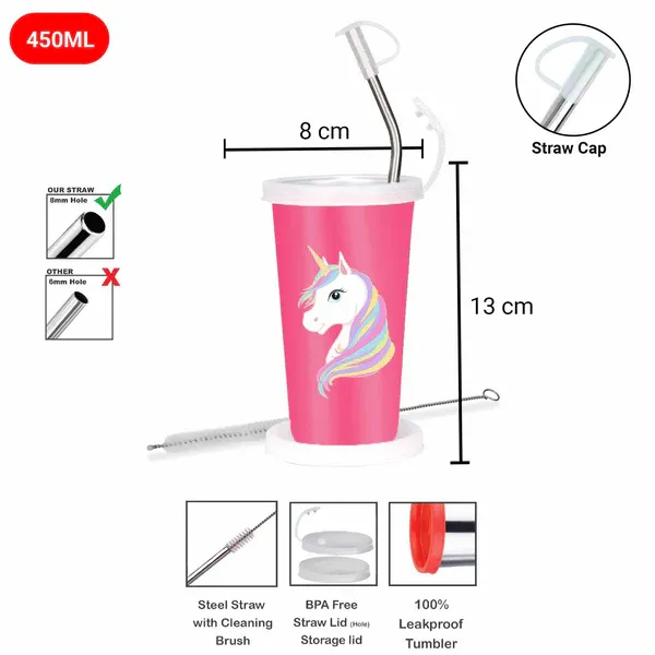 Steel_Straw_Glass_1pc_Unicorn_Pink_CN5_-_450ml