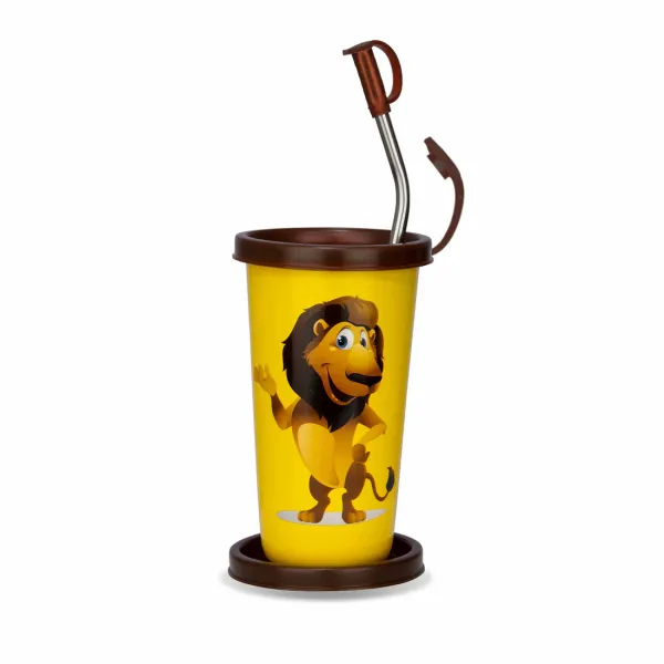 Steel_Straw_Glass_1pcs_Lion_Yellow