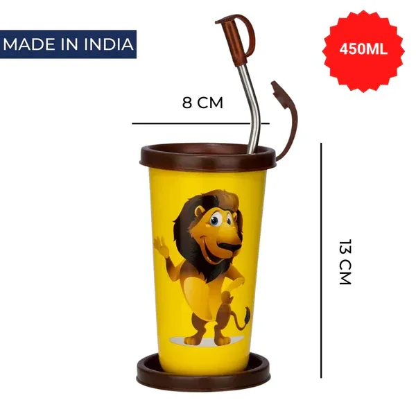 Steel_Straw_Glass_1pcs_Lion_Yellow