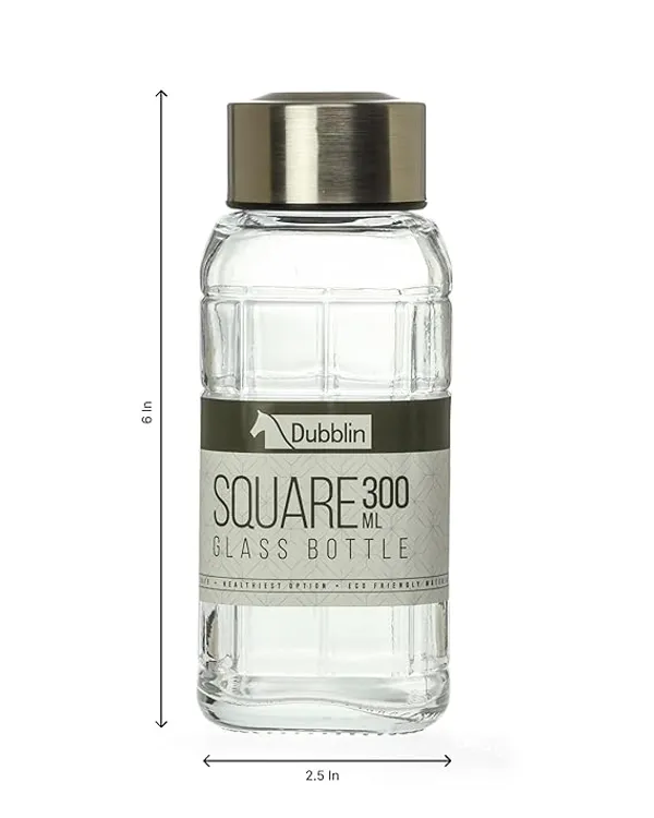 WHITE_Color_Borosilicate_Glass_Bottle_|_300_ml