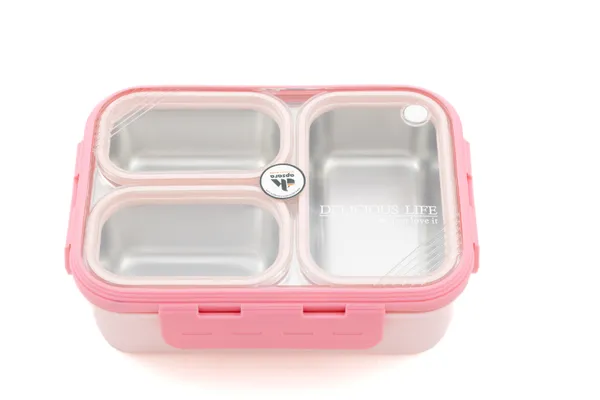 Pink_Stainless_Steel_Lunch_Box_With_Steel_Cutlery_&_3_Compartments_For_Adult_&_Kids_Pack_Of_1
