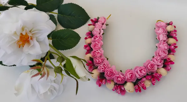 Baby_Pink_Artificial_Flower_Hair_Gajra_For_Women
