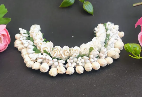 White_Artificial_Flower_Hair_Gajra_|_For_Women_Hair_Styling