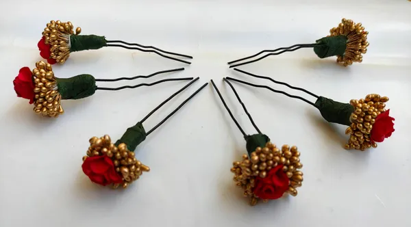 Red_Artificial_Flower_Hair_Brooches_For_Women