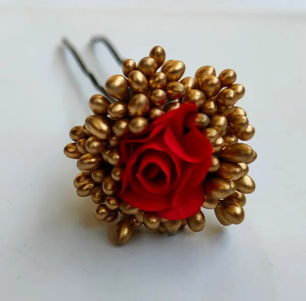 Red_Artificial_Flower_Hair_Brooches_For_Women
