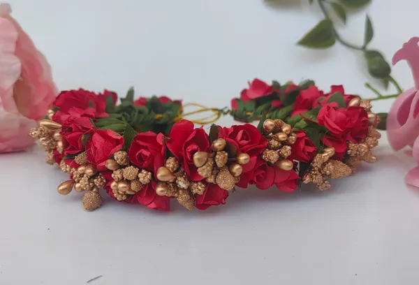 Red_Rose_Artificial_Flower_Hair_Gajra