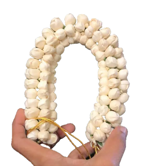 Pack_Of_2_White_Artificial_Flower_Hair_Gajra_With_Comb_|_For_Women