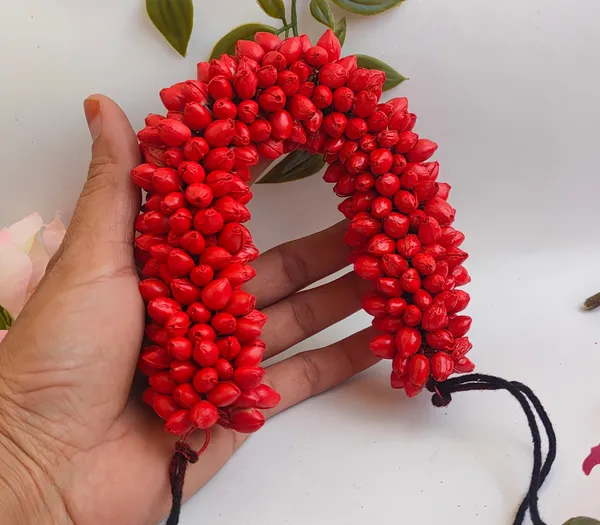 Red_Bridal_Artificial_Flower_Hair_Gajra