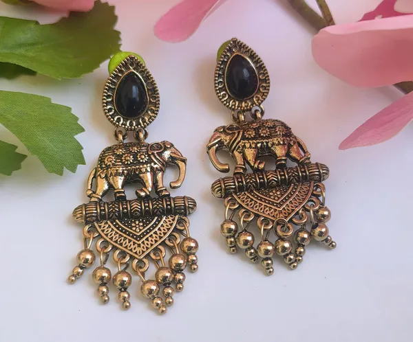 Black_Artistic_Oxidised_Designer_Earrings_For_Ethnic_Outfits