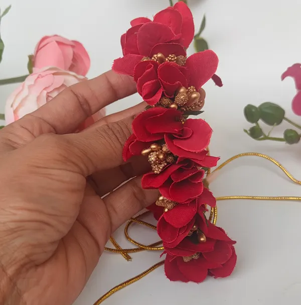 Red_Artificial_Flower_Orchids_Gajra