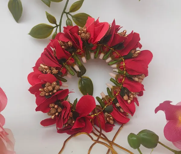 Red_Artificial_Flower_Orchids_Gajra