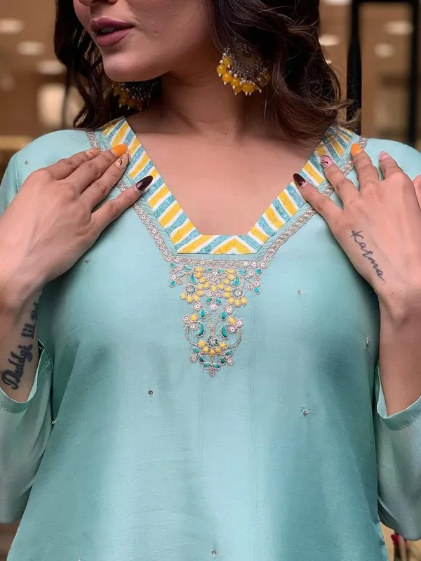 Sea_Green_Embroidered_Straight_Kurta_Set_For_Women