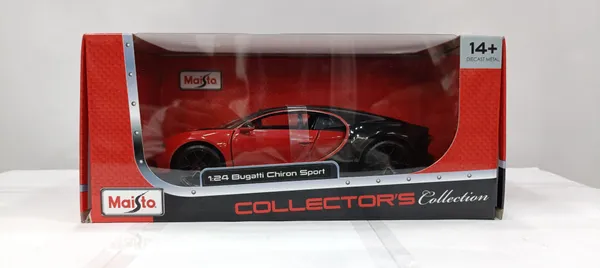 Red_&_Black_Metal_Maisto1.24_Bugatti_Chiron_Sport_Diecast_Toy_Cars