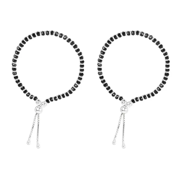 925_Silver_Anklet_for_Baby_|_Set_For_Baby_Adjustable_Size_Bangles_Nazaria_For_Kids_With_And_Black_Beads_And_Slider_Ball_-_Pack_Of_2