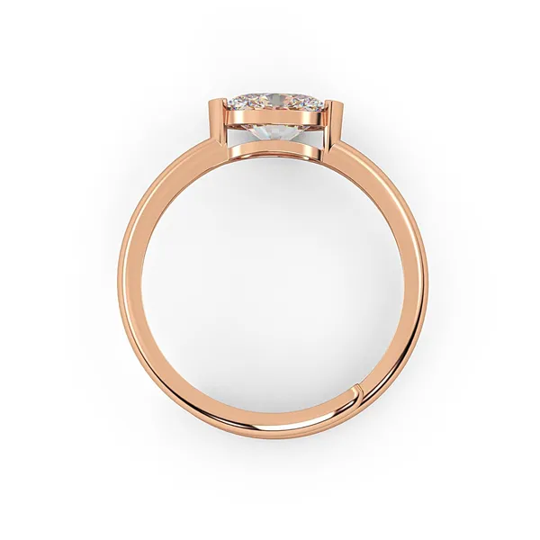 925_Silver_Ring_for_Women_|_Rose_Gold_Oval_Shape_Diamond_Ring