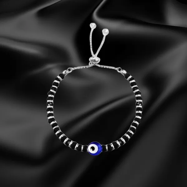 925_Silver_Bracelet_for_Women_|_Evil_Eye_Nazariya_With_Black_Crystals_Bracelet