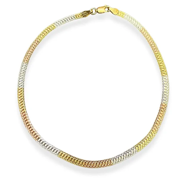 Pure_925_Silver_Anklet_for_Women_|_Premium_ose_Gold_Flat_Italian_Anklet