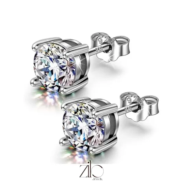 925_Silver_Earring_for_Women_|_Rhodium_Plated_Round_Solitaire_Stud_Earring_With_Sparkling_Zirconia